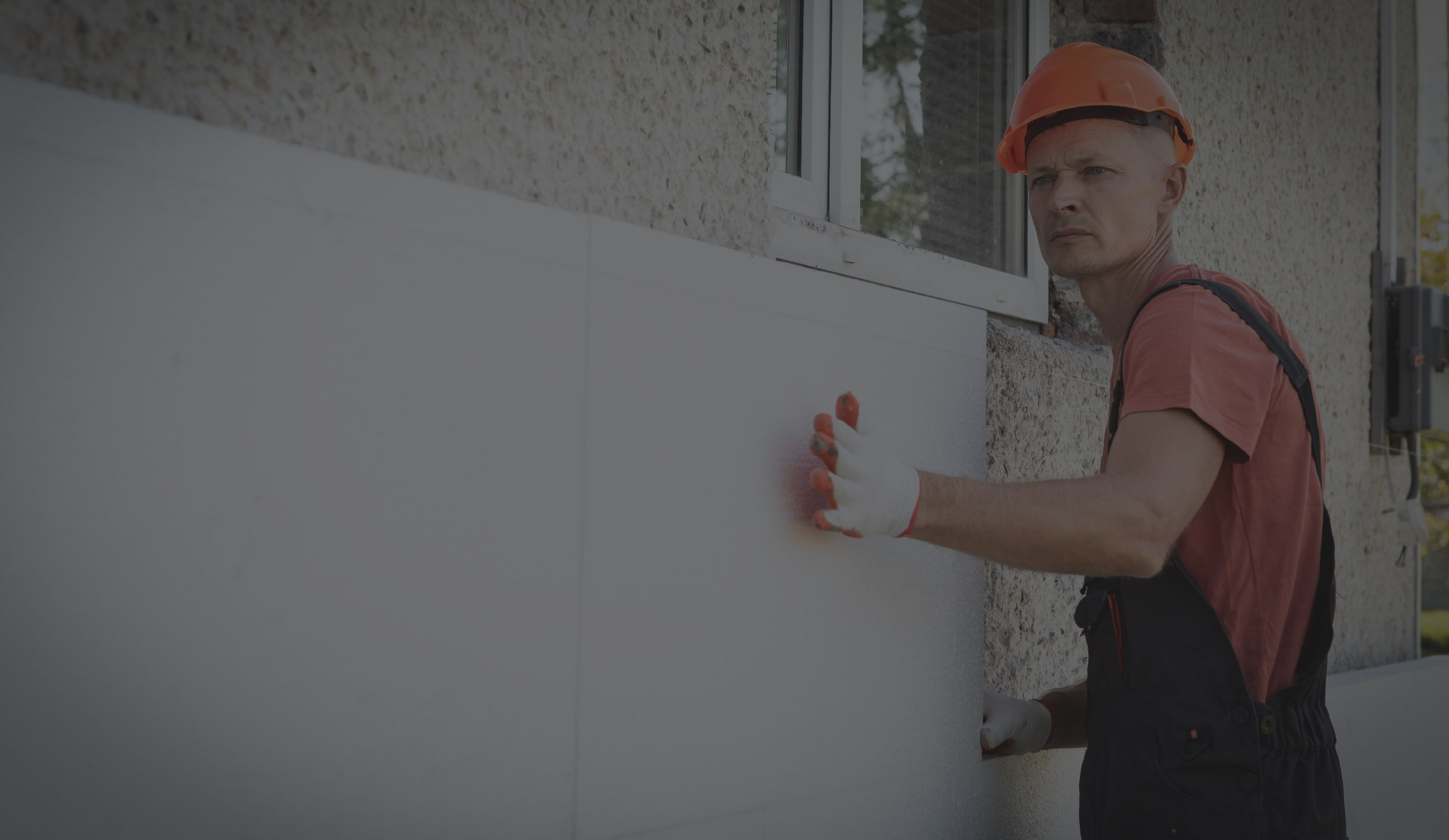 Insulation,Of,The,House,With,Polyfoam.,The,Worker,Is,Installing